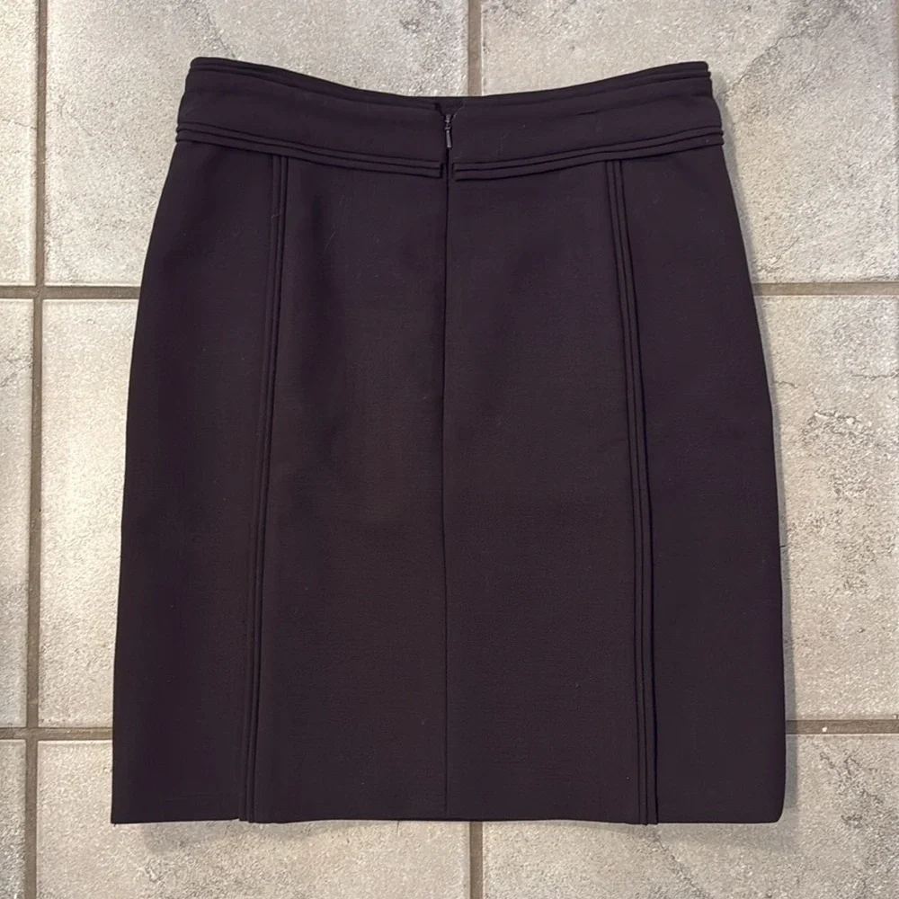Tory Burch Women’s 4 A Line Wool Midi Skirt Pockets